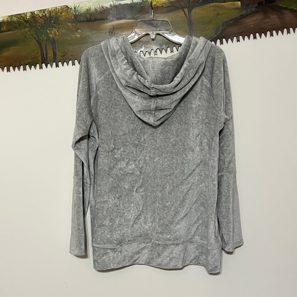 Johnny Was Calme Gray Hooded Hoodie Pullover - Picture 4 of 9